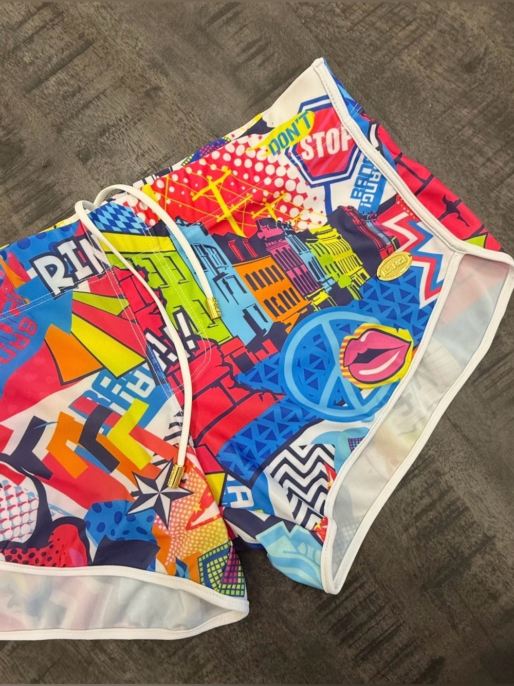 SAMPLE/Men's Multicolor Graphic Hybrid Shorts